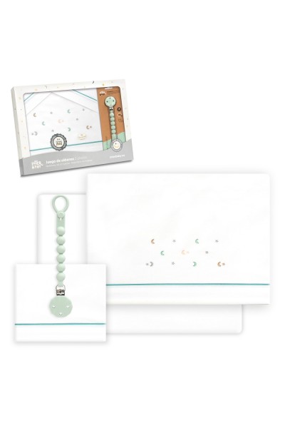 3335 TRIPTICO CUNA ESTRELLA LUNA MULTICOLOR + BROCHE