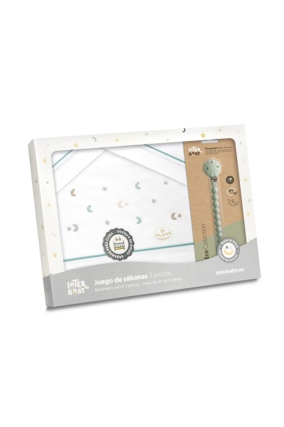 3335 TRIPTICO CUNA ESTRELLA LUNA MULTICOLOR + BROCHE