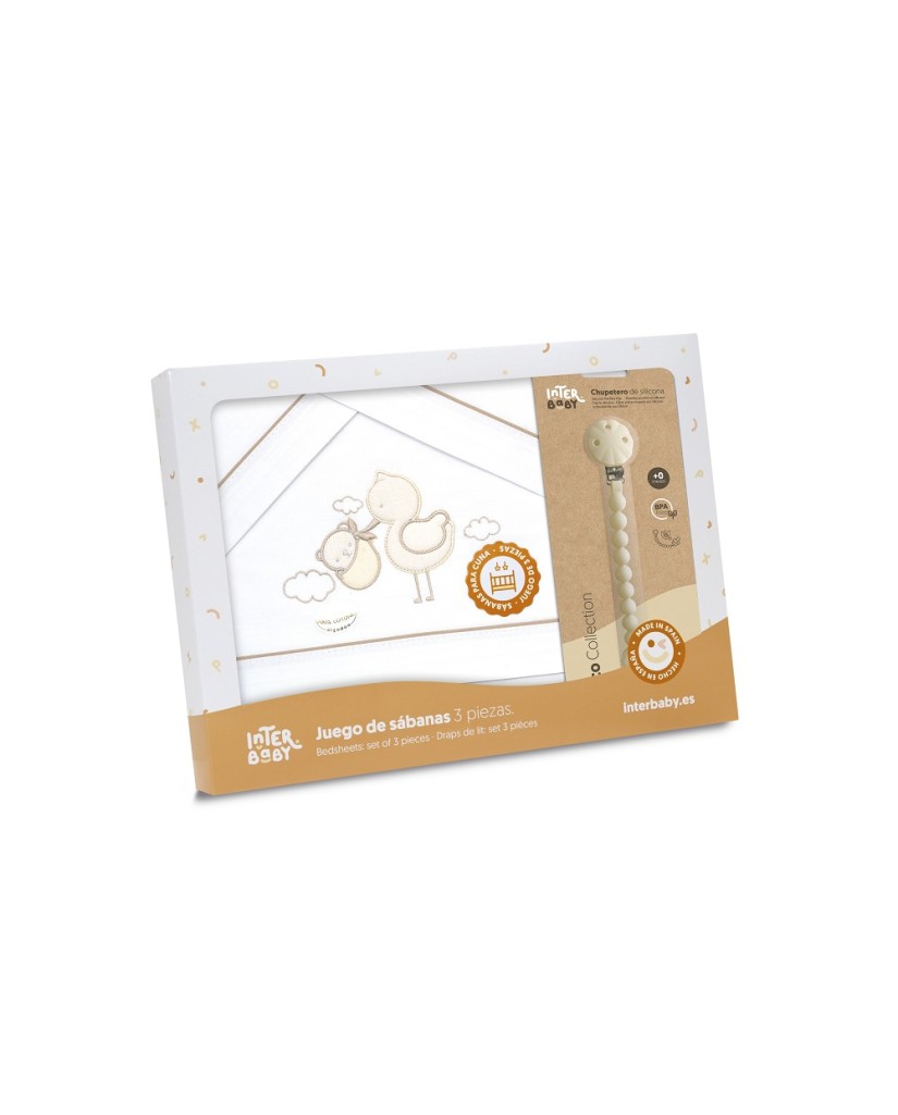 3338 TRIPTICO CUNA CIGUEÑA OSO + BROCHE