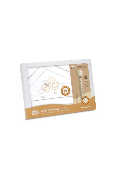 3338 TRIPTICO CUNA CIGUEÑA OSO + BROCHE
