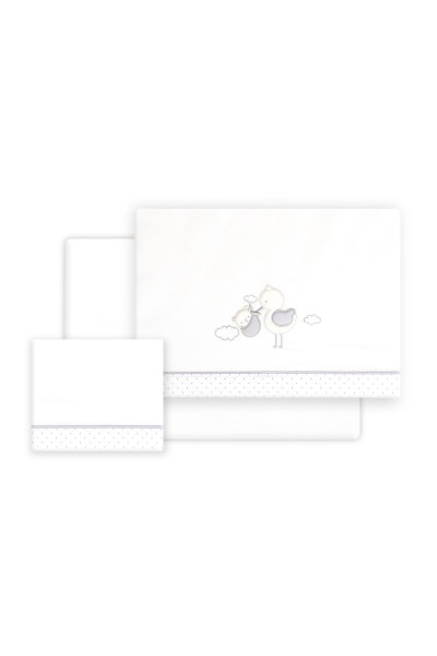 3338 TRIPTICO CUNA CIGUEÑA OSO + BROCHE