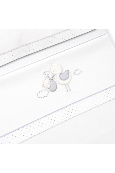 3338 TRIPTICO CUNA CIGUEÑA OSO + BROCHE