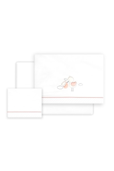 3338 TRIPTICO CUNA CIGUEÑA OSO + BROCHE