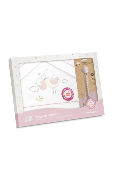 3338 TRIPTICO CUNA CIGUEÑA OSO + BROCHE