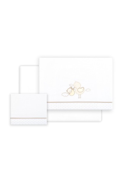 3338 TRIPTICO CUNA CIGUEÑA OSO + BROCHE