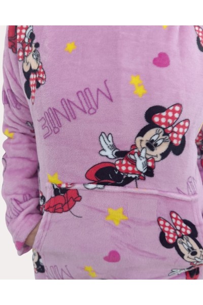 410-2024 Bata manta infantil coralina Minnie Mouse-New Import
