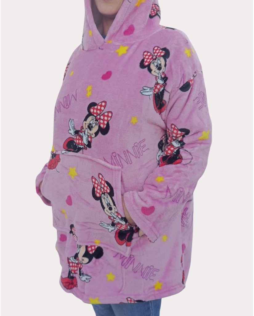410-2024 Bata manta infantil coralina Minnie Mouse-New Import