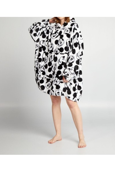 076MCK-INFANTIL BATA MANTA OVERSIZE CORALINA MICKEY MOUSE