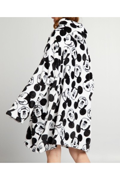 076MCK-INFANTIL BATA MANTA OVERSIZE CORALINA MICKEY MOUSE