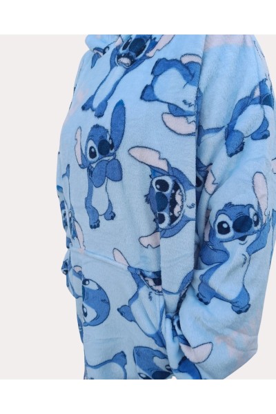 138STITCH-INFANTIL BATA MANTA OVERSIZE CORALINA STITCH