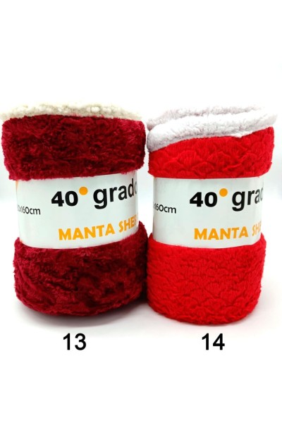 ANPRINT Manta Sherpa coral 40º