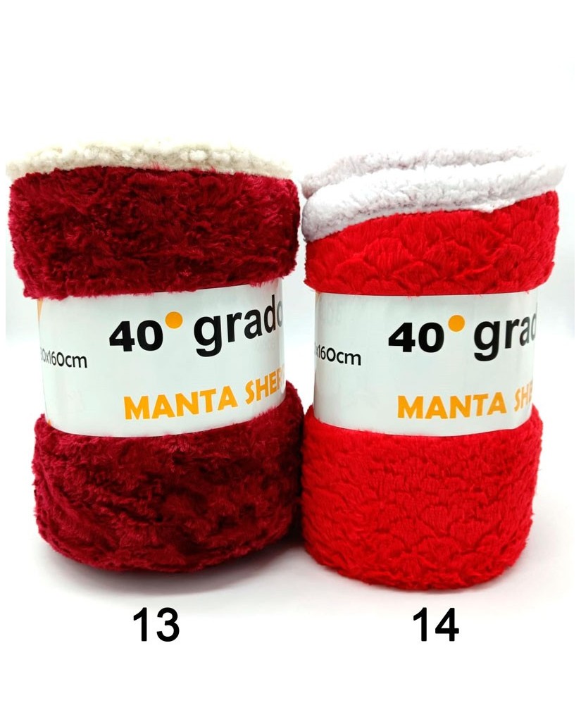 ANPRINT Manta Sherpa coral 40º