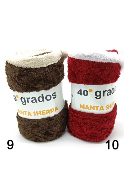 ANPRINT Manta Sherpa coral 40º