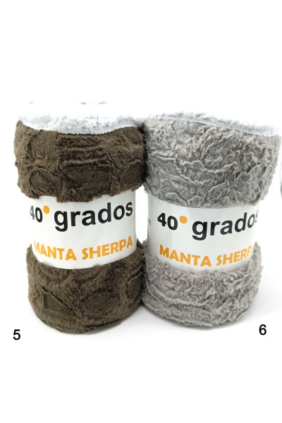 ANPRINT Manta Sherpa coral 40º