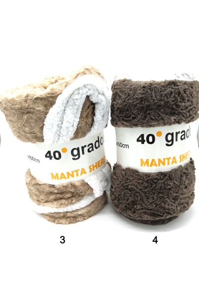 ANPRINT Manta Sherpa coral 40º