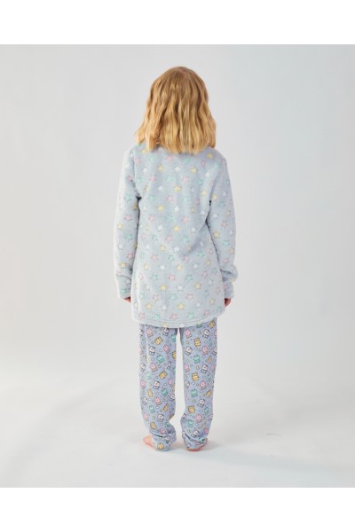 XJG_FP0238 Bata niña estrellas