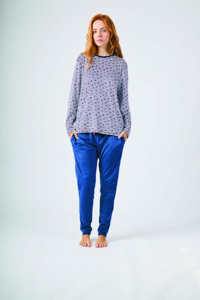 XJG_FP0105 Pijama mujer corazones-Javier Golmar