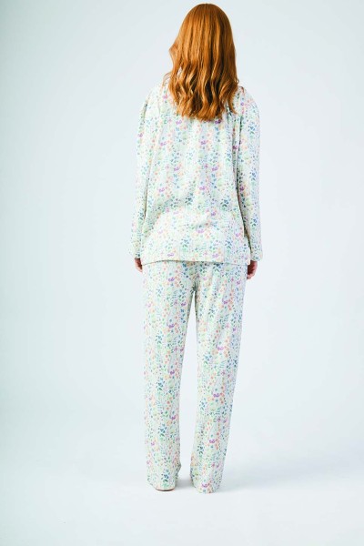XJG_FP0400 Pijama mujer camisa flores