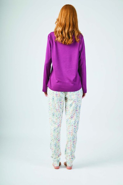 XJG_FP0401 Pijama mujer burdeos- Javier Golmar