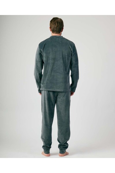 XJG_FP5053 Pijama terciopelo hombre The king