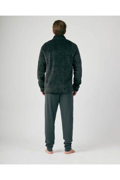 XJG_FP5086 Bata corta hombre coralina verde