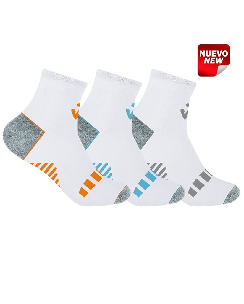 JS201813TA Pack 3 tobillero Calcetines JOMA