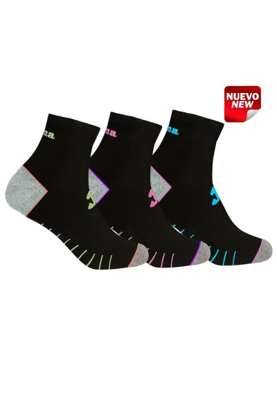 JS201711TA pack 3 fantasía tobillero Calcetines Mujer