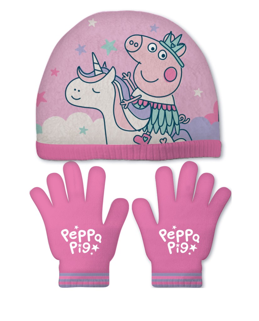 PP17441 PEPPA PIG- SET GORRO/GUANTES
