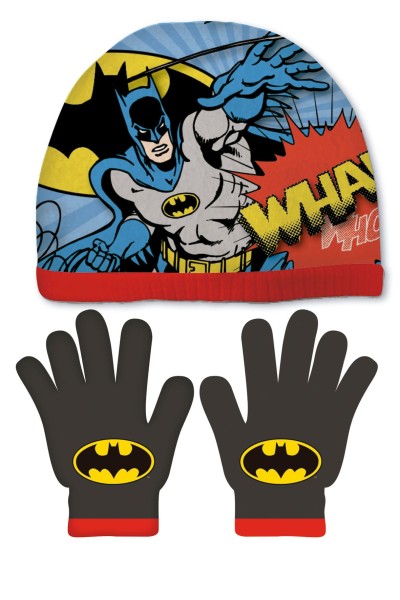 BT15745 BATMAN - SET GORRO/GUANTE 51/54cm