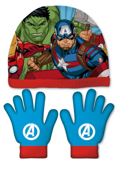 AV17432 AVENGERS - SET GORRO/GUANTE - 51/54
