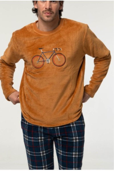 927 PIJAMA HOMBRE CORALINA BICI-DARK ELEPHANT