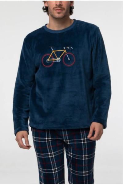 927 PIJAMA HOMBRE CORALINA BICI-DARK ELEPHANT