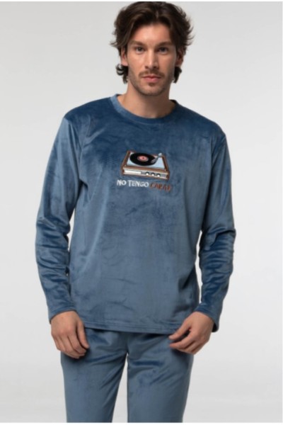 MV004 PIJAMA HOMBRE MICRO VELOUR 'No tengo Cara B'