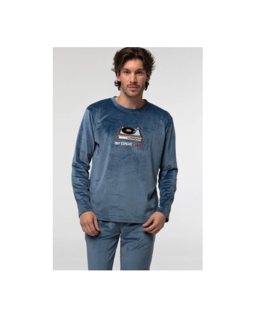 MV004 PIJAMA HOMBRE MICRO VELOUR 'No tengo Cara B'