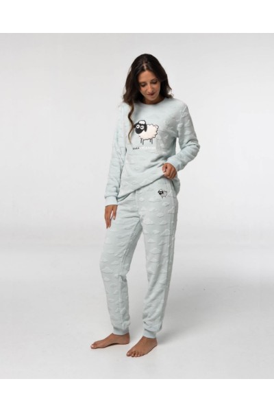 D659 PIJAMA CORALINA MUJER OVEJA-LITTLE UNICORN