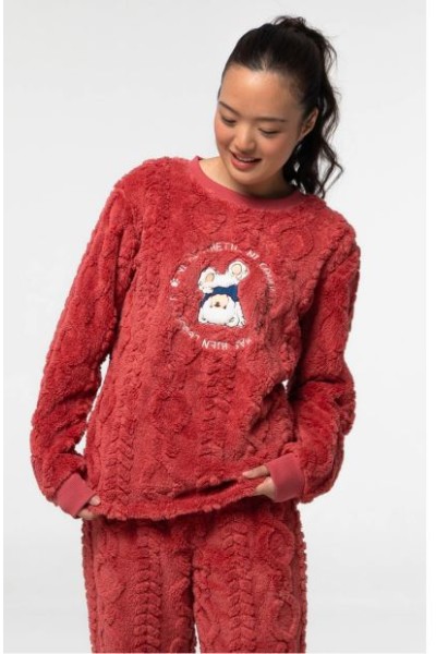 D660 PIJAMA CORALINA MUJER OSITO-LITTLE UNICORN