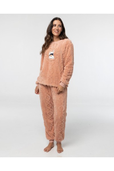 D660 PIJAMA CORALINA MUJER OSITO-LITTLE UNICORN