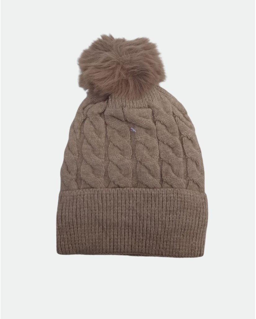 ED-002 GORRO DE LANA INFANTIL POM POM