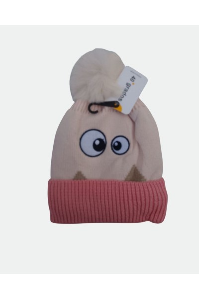 ED-022 GORRO DE LANA INFANTIL OJOS