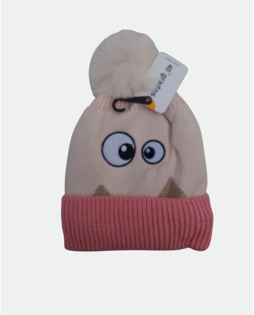 ED-022 GORRO DE LANA INFANTIL OJOS