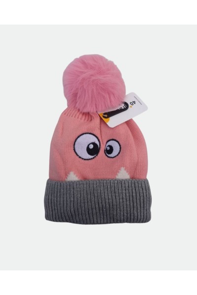 ED-022 GORRO DE LANA INFANTIL OJOS