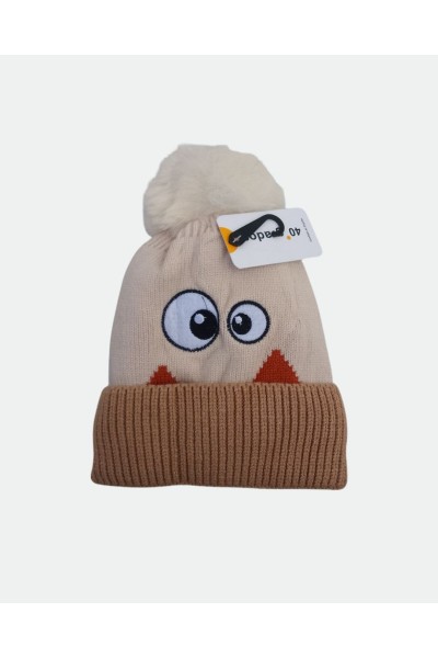 ED-022 GORRO DE LANA INFANTIL OJOS