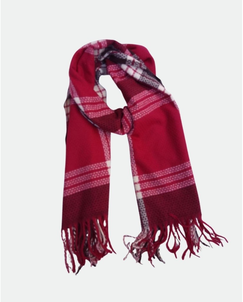 ISM-020 BUFANDA CUADROS MUJER