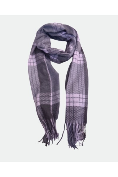 ISM-020 BUFANDA CUADROS MUJER