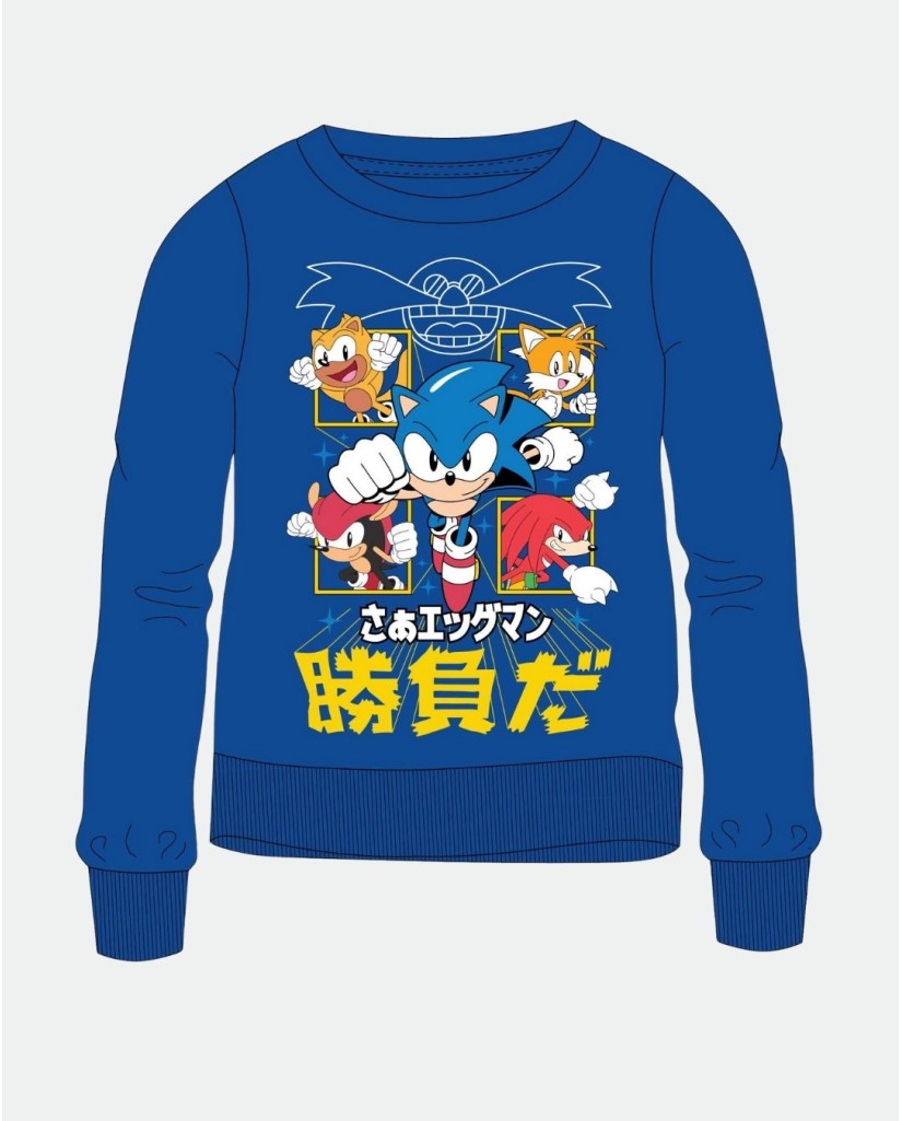 C5218090NI Sudadera azul niño Sonic
