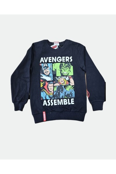 AV5218528NI Sudadera negra infantil Avengers