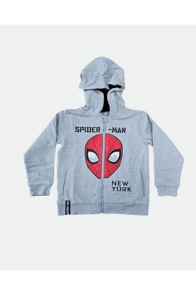 S52181451NI Chaqueta niño gris Spiderman
