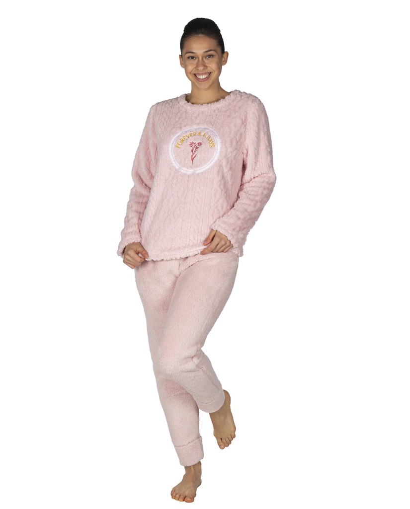 EP0610 Pijama mujer coralina "Forever always" Javier Golmar