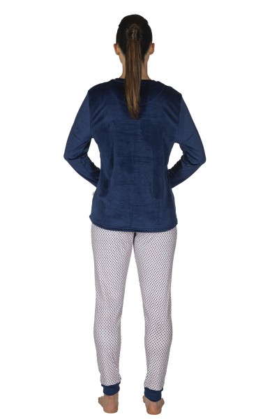 EP0505_Pijama mujer invierno terciopelo 'Sweet Dreams' Javier