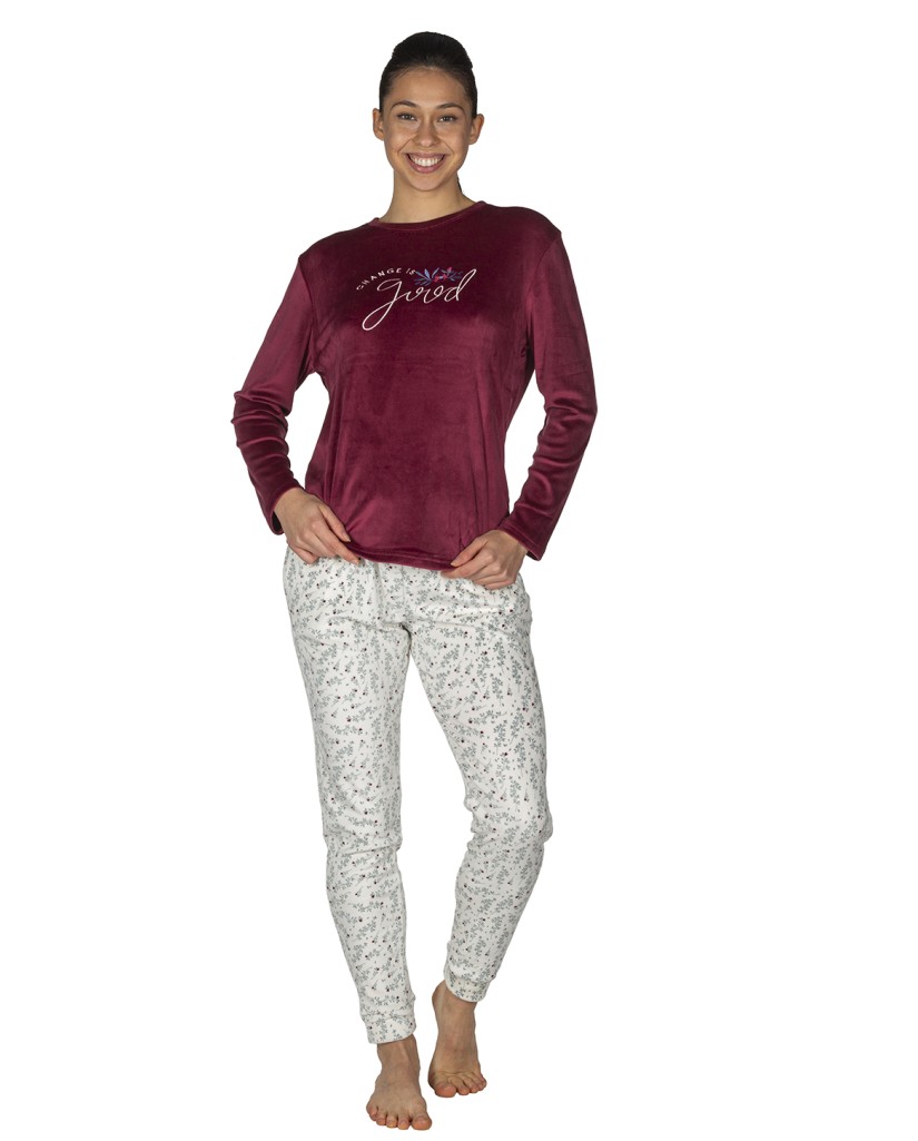 EP0405_Pijama mujer terciopelo "Change is good" Javier Golmar